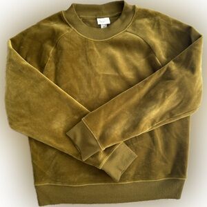 A New Day green velvet crew neck sweatshirt